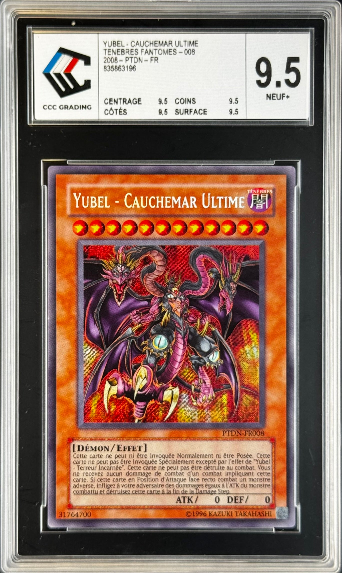 Yubel Cauchemar Ultime PTDN Gradé 9.5