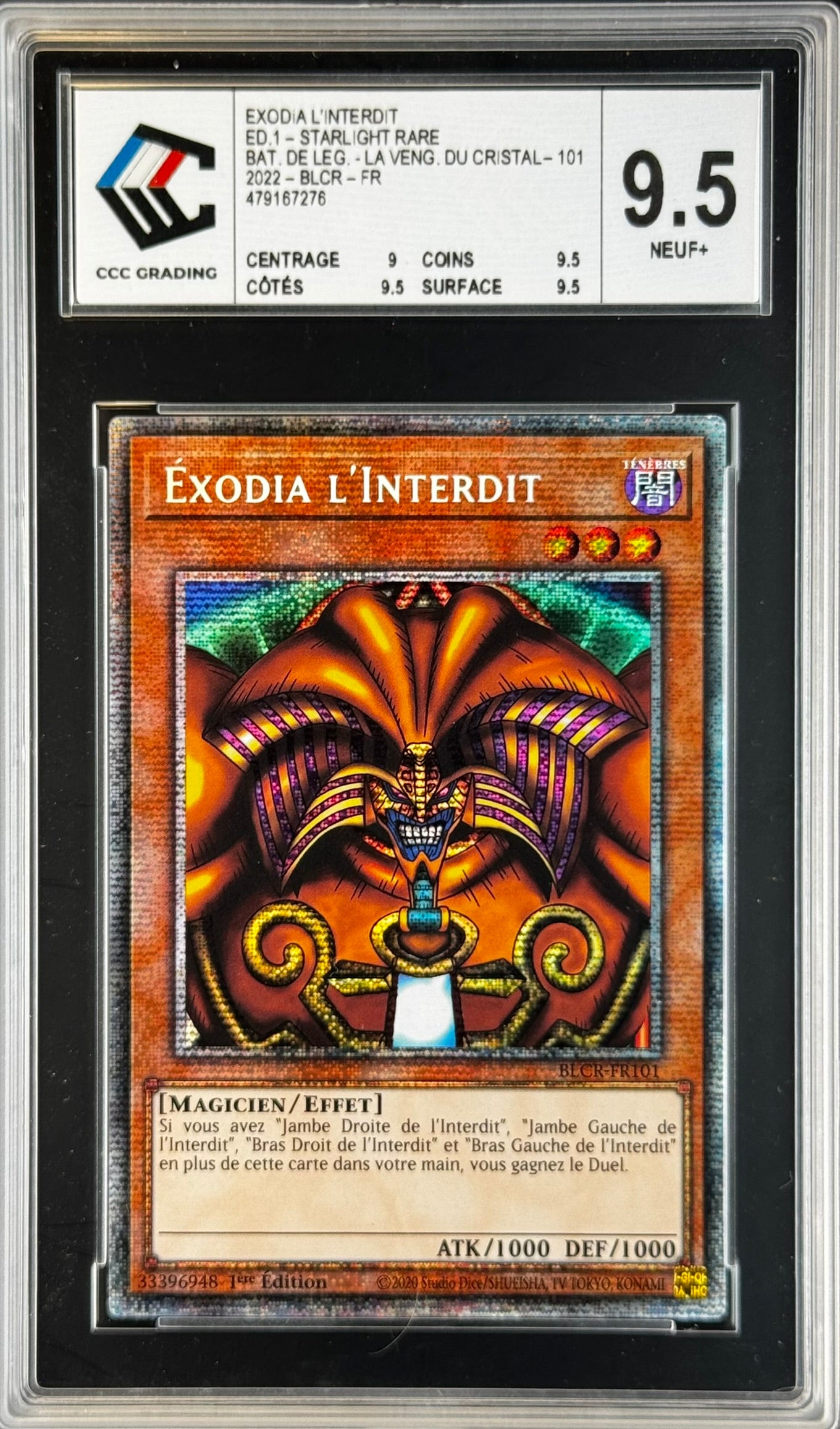 Lot Exodia BLCR Gradé