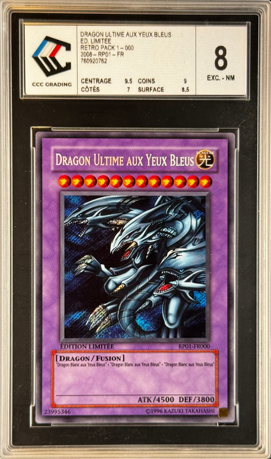 Dragon Ultime aux Yeux Bleus RP01-FR000 Gradé 8