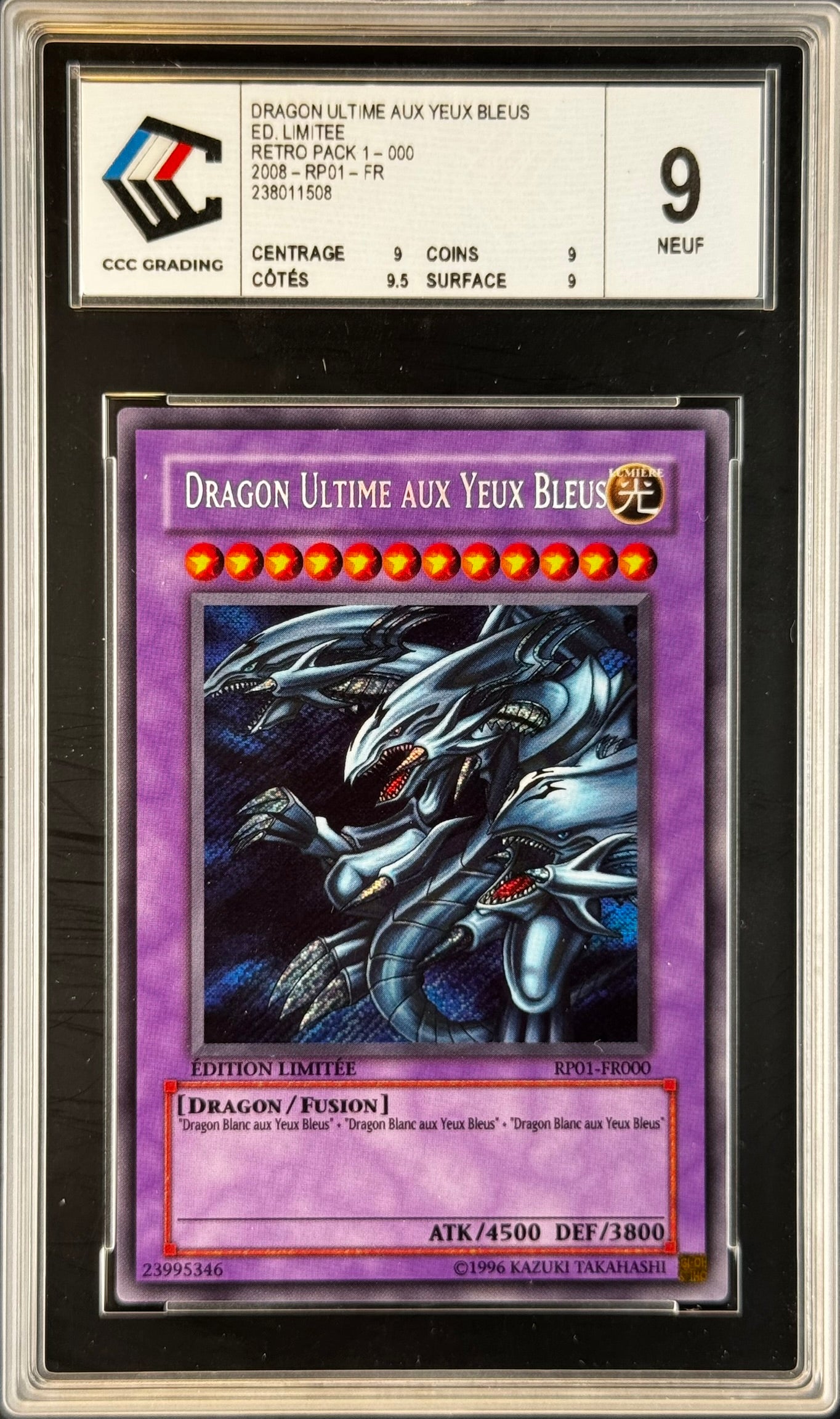 Dragon Ultime aux Yeux Bleus RP01-FR000 Gradé 9