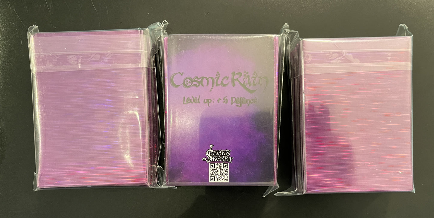 Sleeve Cosmic Rain de Ghezzi - Paquet de 100 sleeves