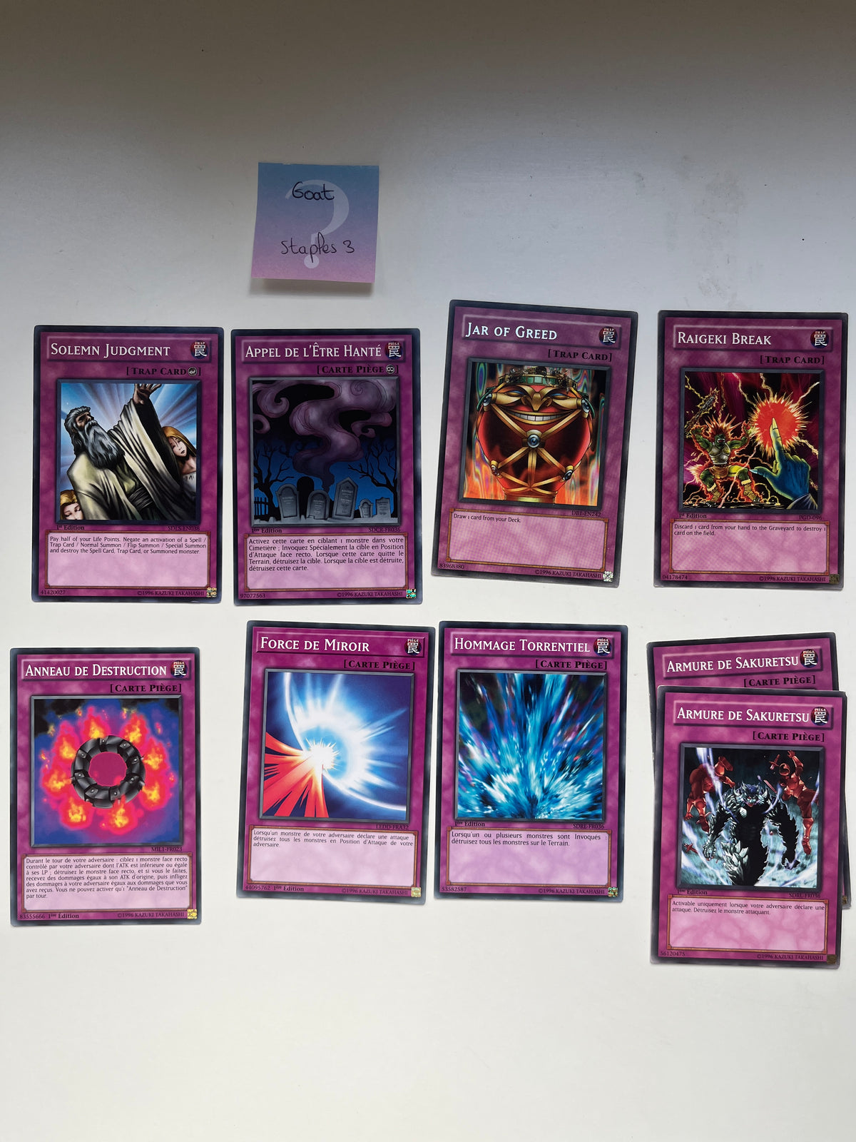Lot Bases de Deck Format Rétro