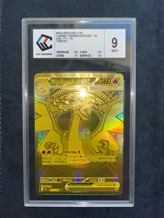 Méga-Dracaufeu GOLD 130/094 Gradé 9