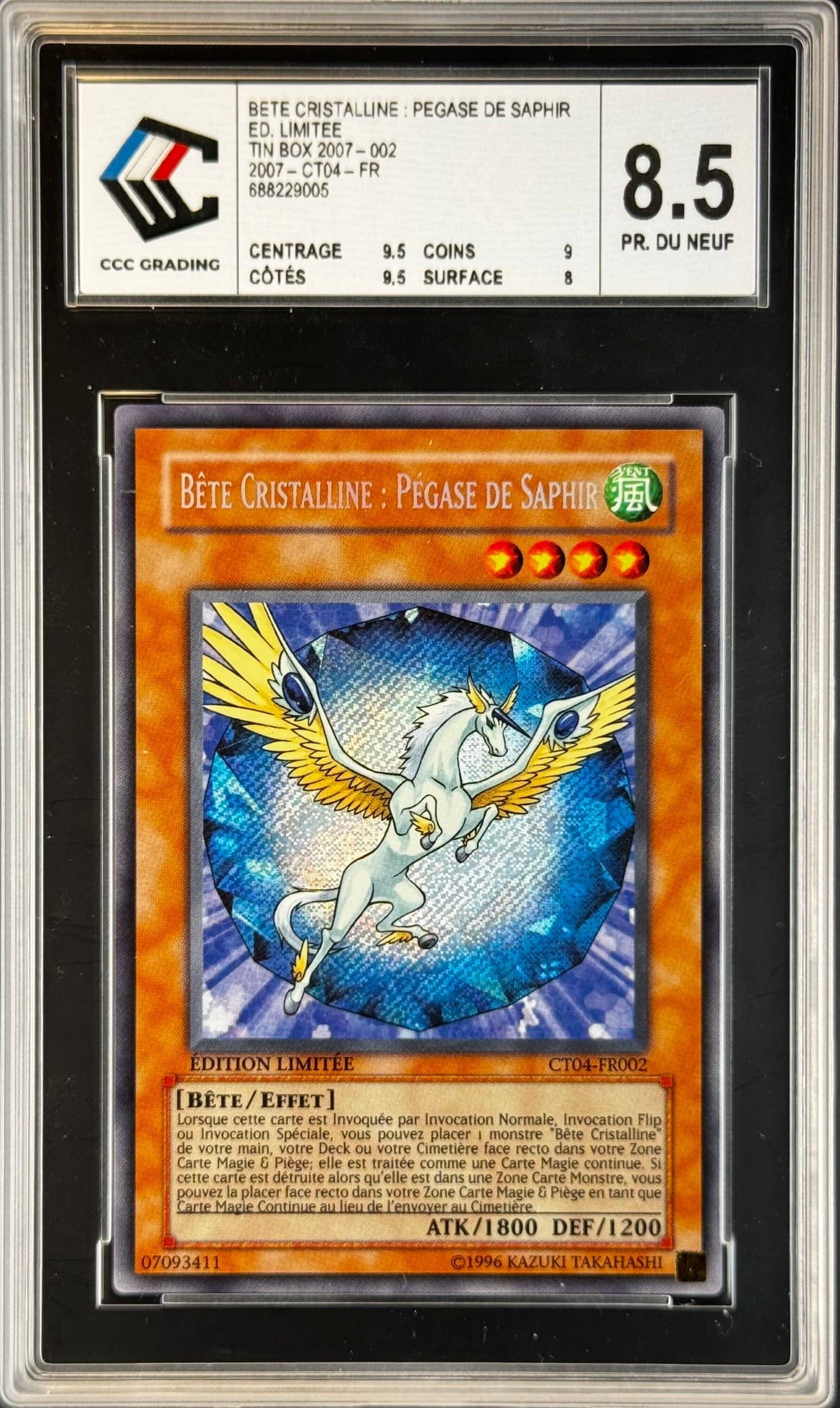 Bête Cristalline Pégase de Saphir CT04 Gradé 8.5