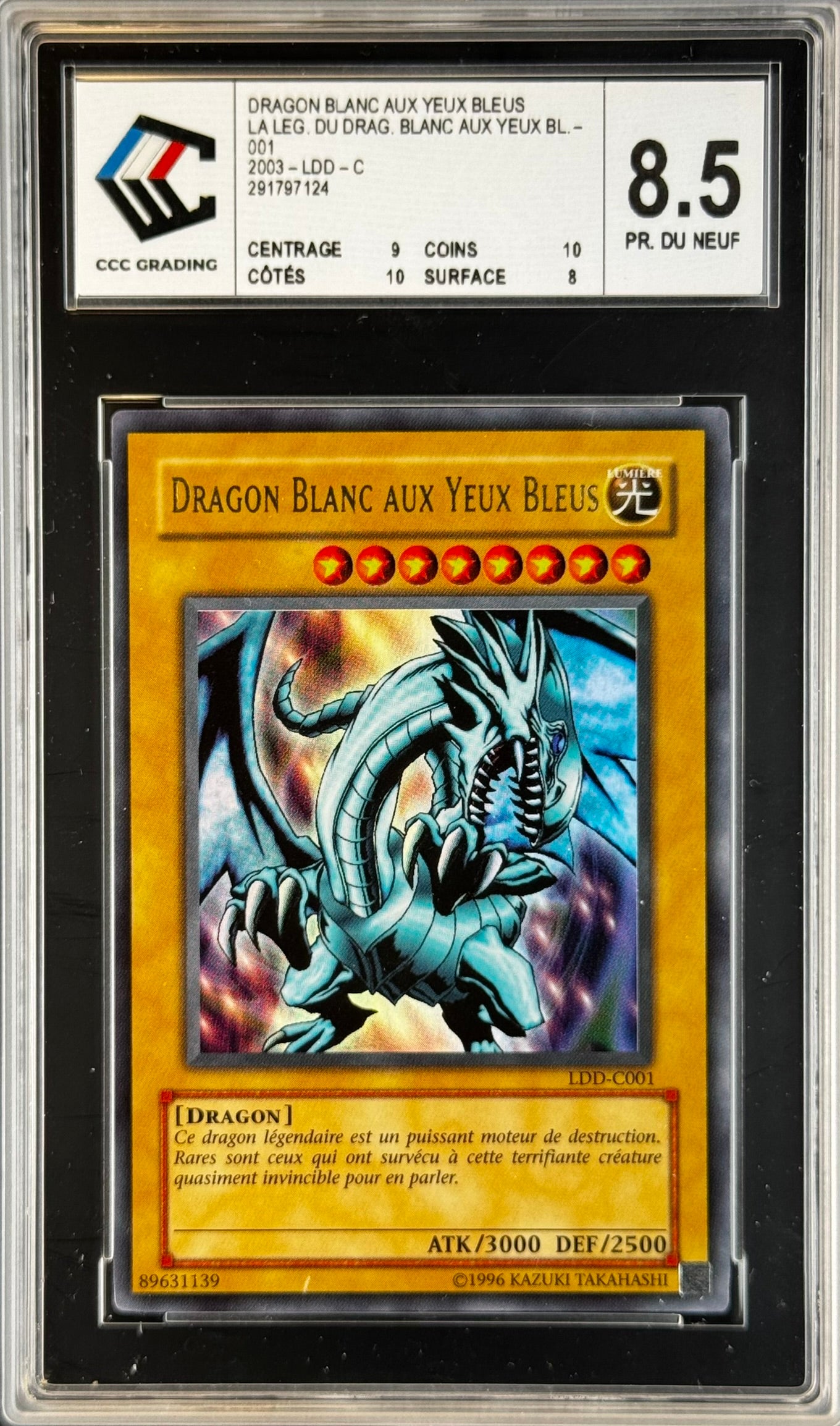 Dragon Blanc aux Yeux Bleus LDD-C001 Gradé 8.5