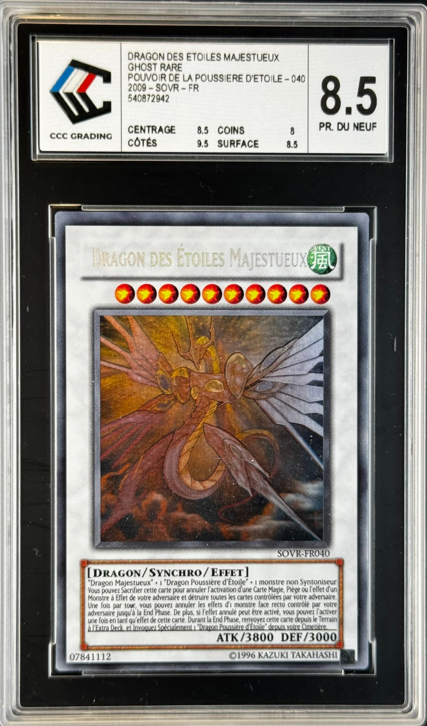Dragon des Étoiles Majestueux SOVR-FR040 Gradé 8.5