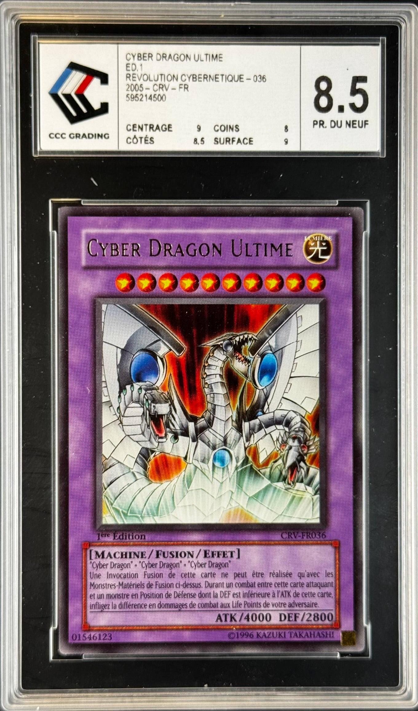 Cyber Dragon Ultime CRV-FR036 1st gradé 8,5