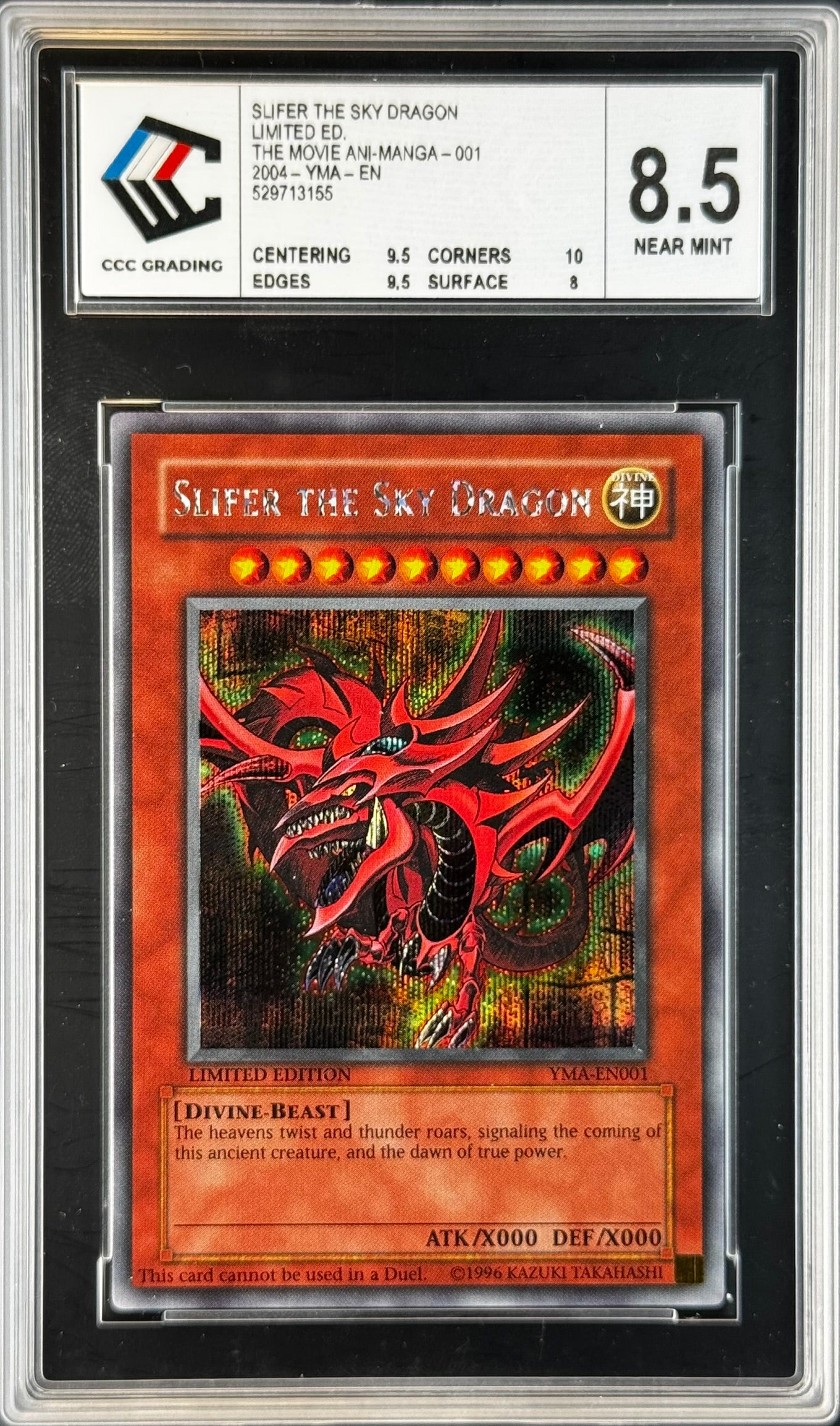 Slifer the Sky Dragon YMA Gradé 8.5