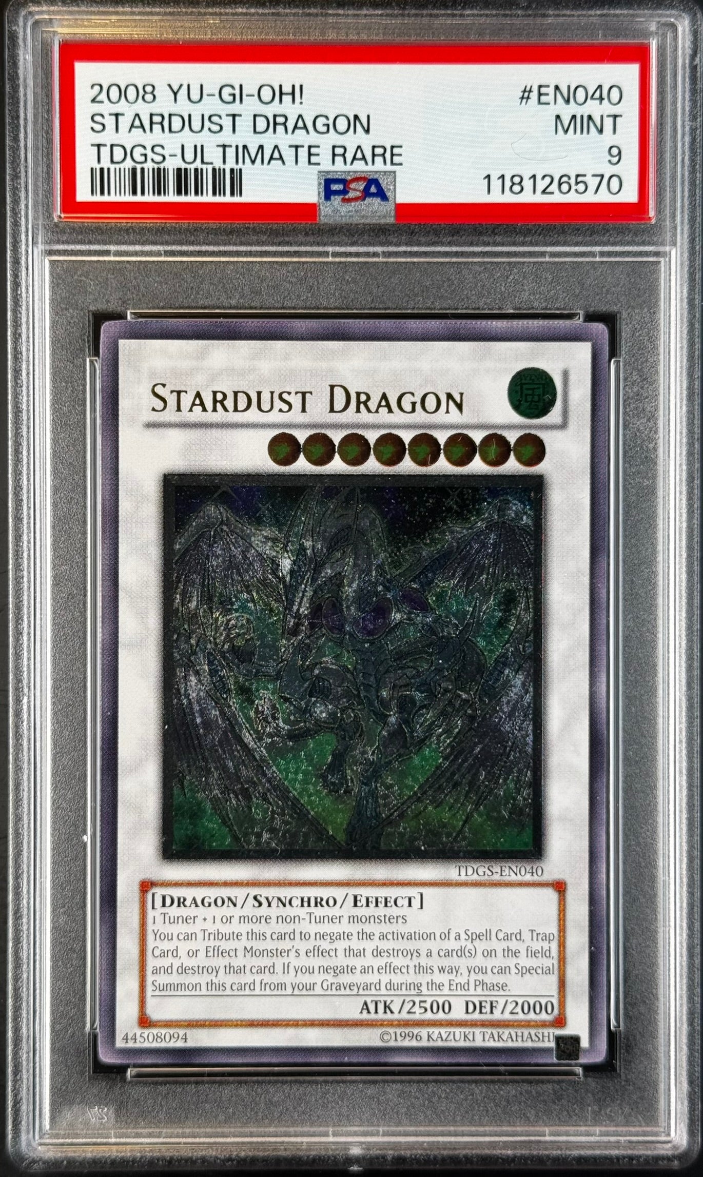 Stardust Dragon TDGS-EN040 Gradé 9