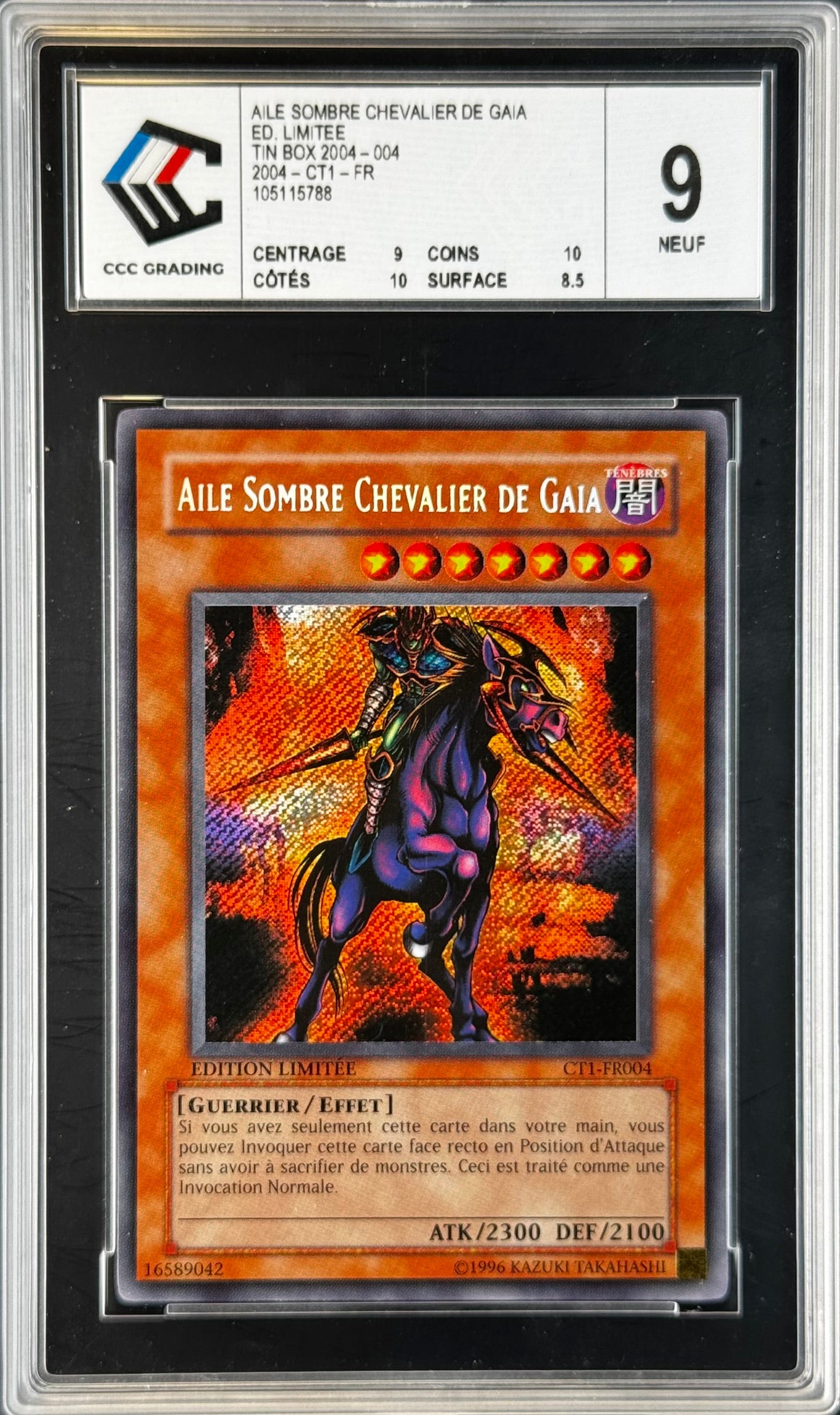 Aile Sombre Chevalier de Gaia CT1-FR004 Gradé 9