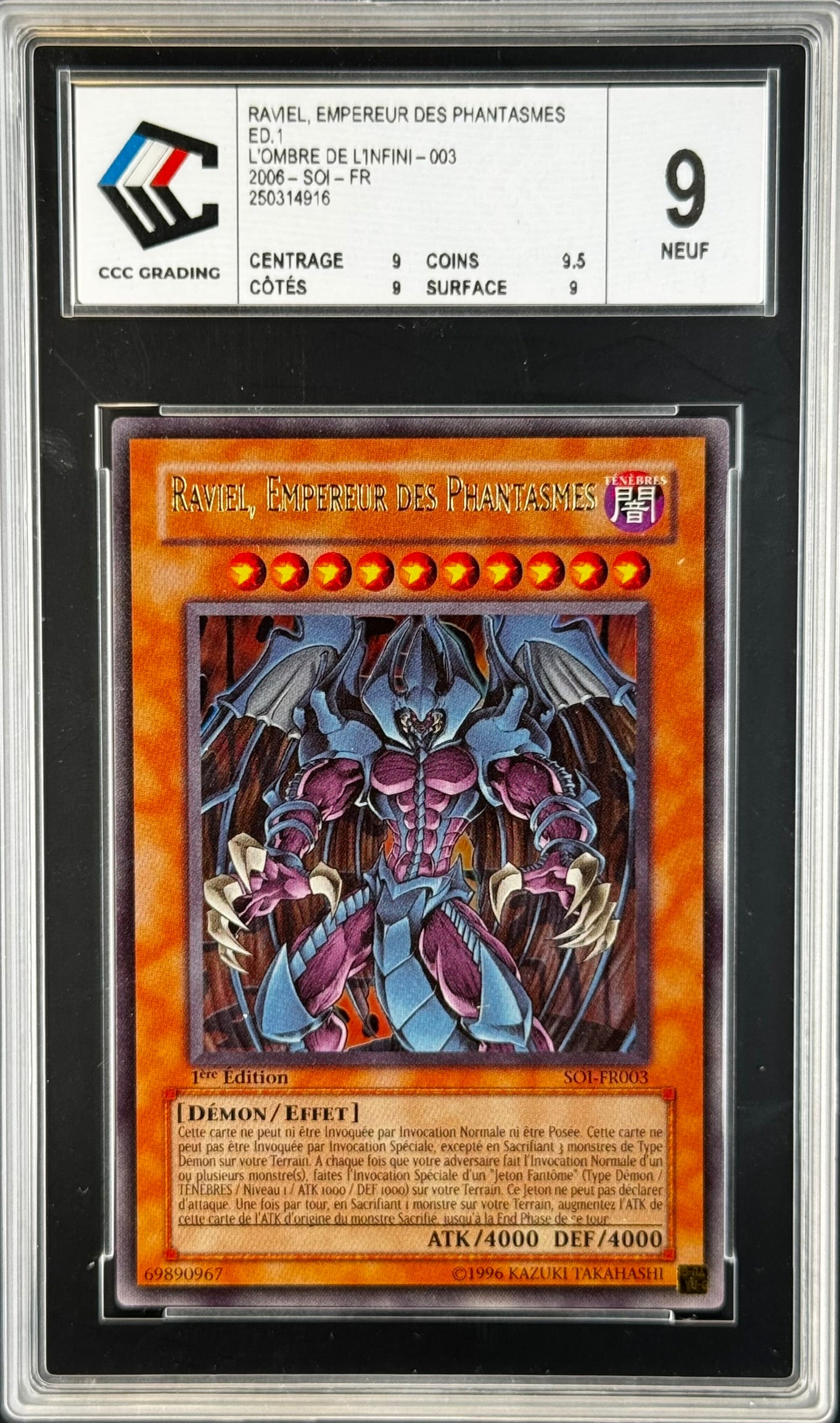 Raviel Empereur des Phantasmes SOI 1st Gradé 9