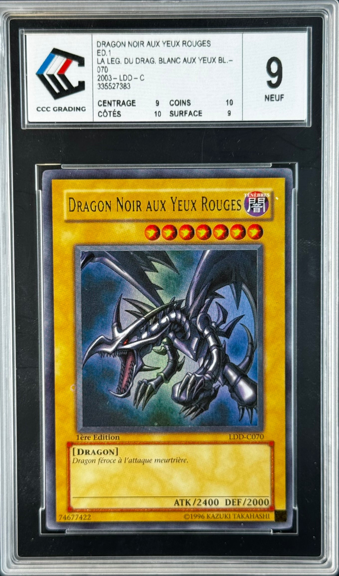 Dragon Noir aux Yeux Rouges LDD-C070 1st Gradé 9