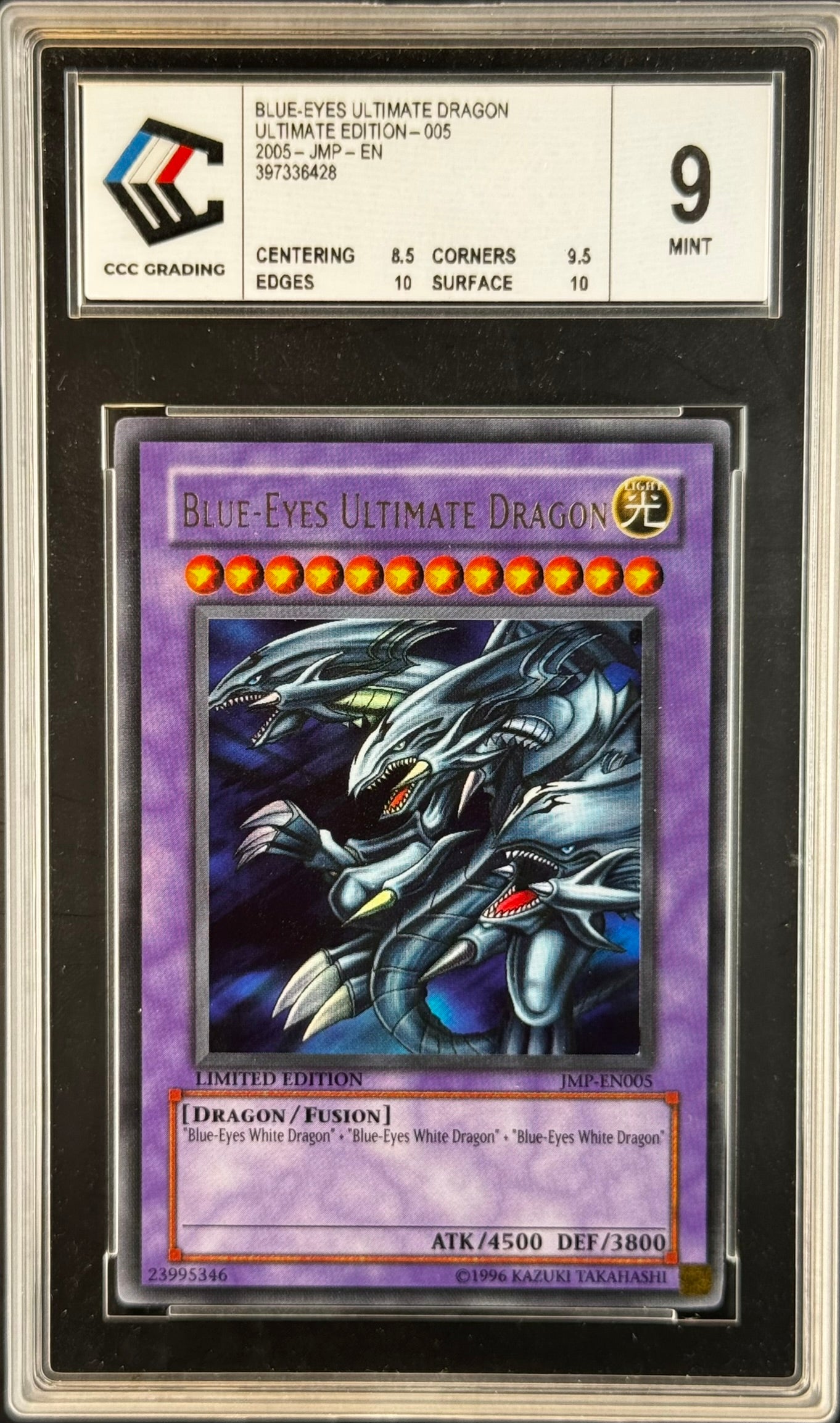 Blue-Eyes Ultimate Dragon JMP-EN005 Gradé 9