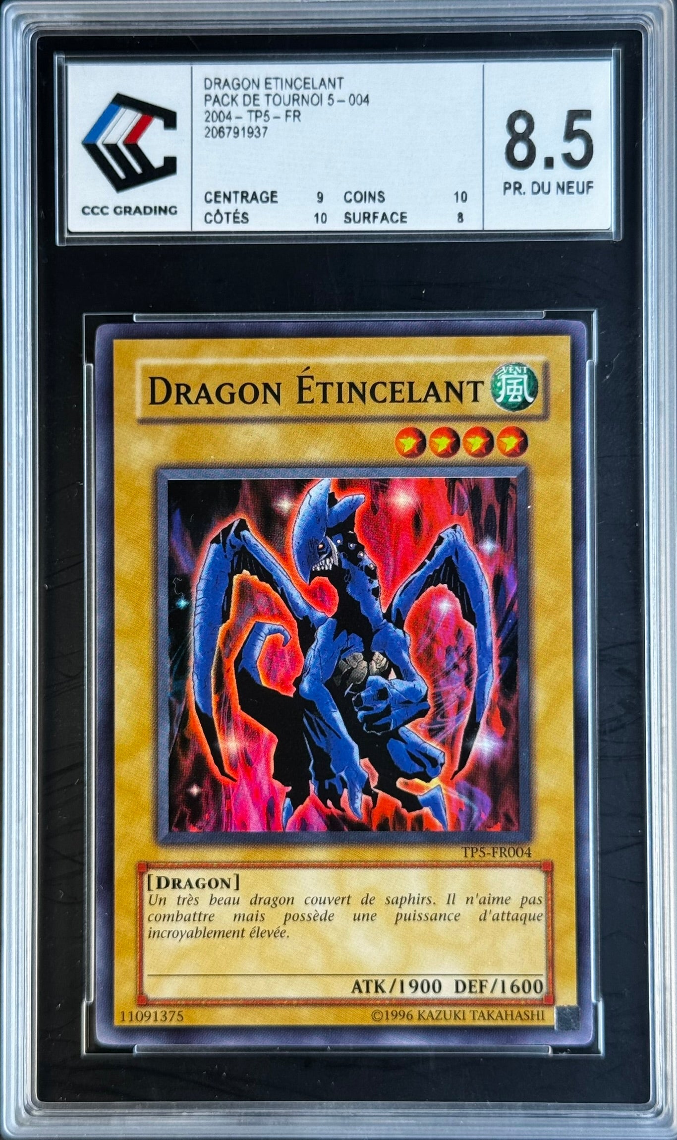 Dragon Etincelant TP5-FR004 gradé 8.5