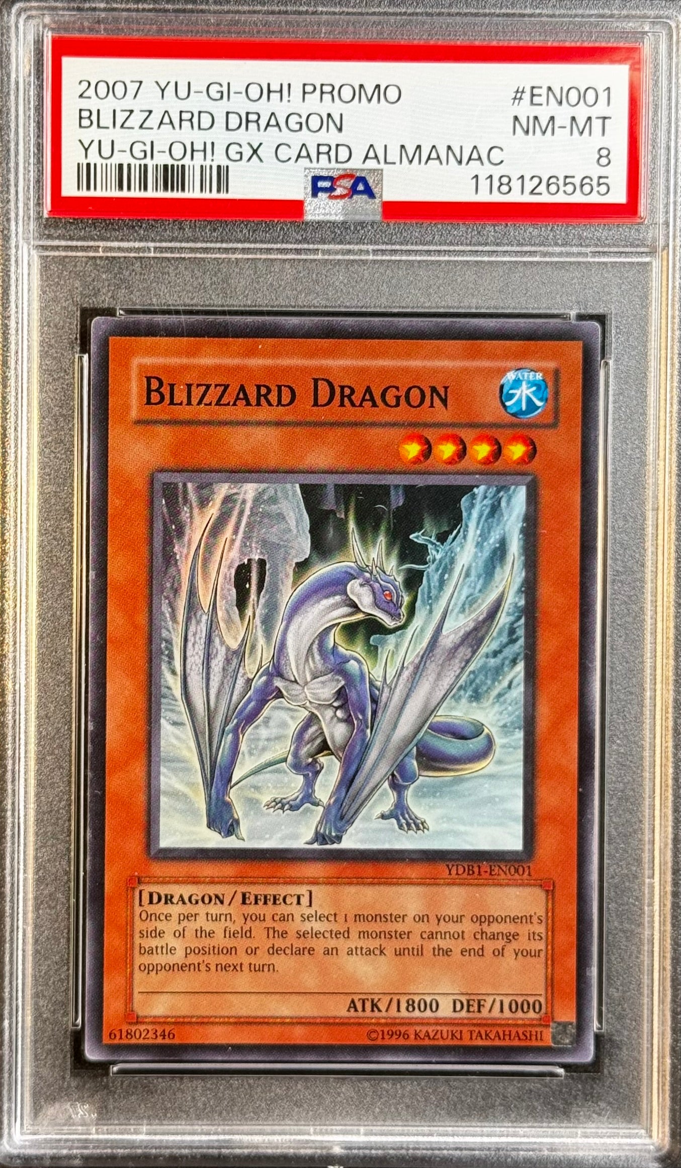Blizzard Dragon YDB1-EN001 Gradé 8