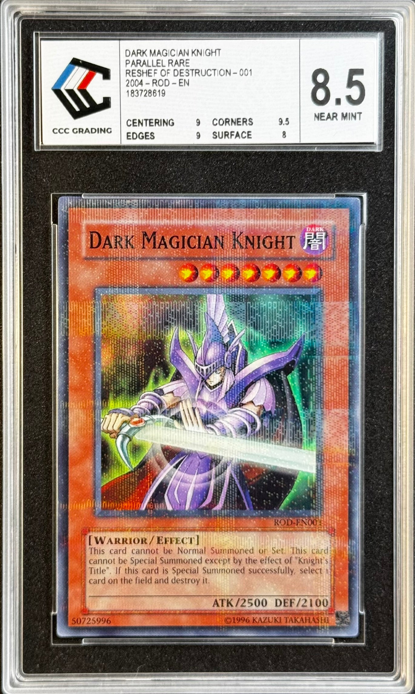 Dark Magician Knight ROD-EN001 Gradé 8.5