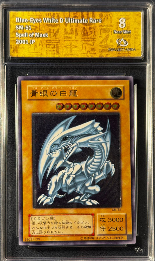 Blue Eyes White Dragon SM-51 Gradé 8