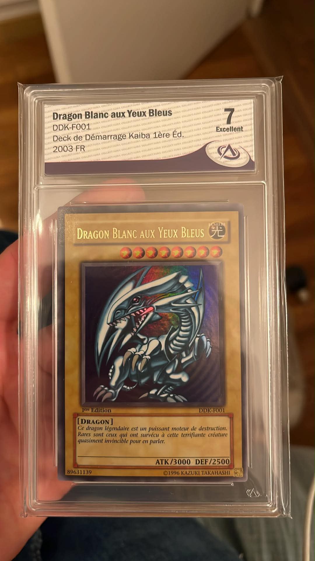 Lot Dragon Blanc DDK et Magicien Sombre DDY 1st Gradé CA 7