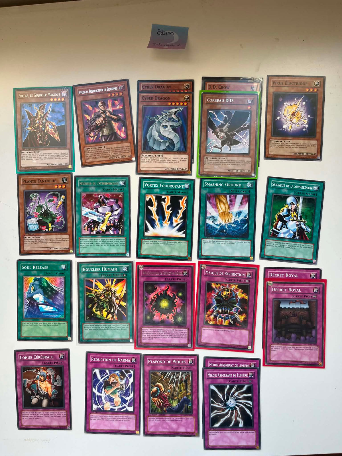 Lot side deck Edison 36 cartes #1