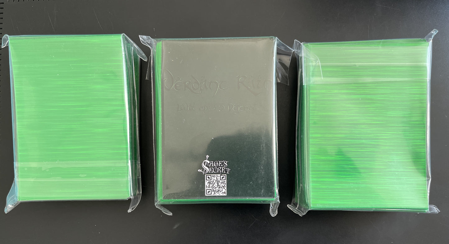 Sleeve Verdant Rain de Ghezzi - Paquet de 100 sleeves